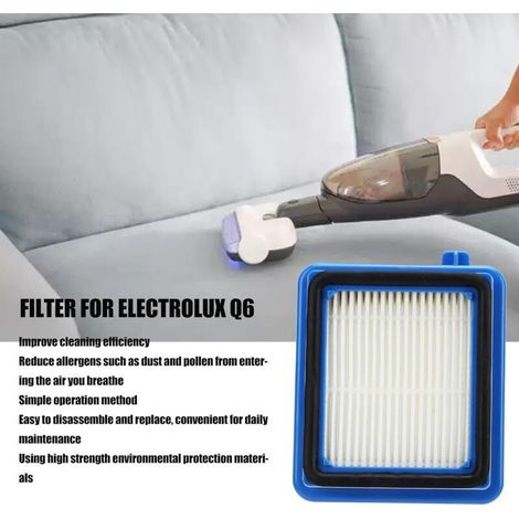 2 Pièces Filtre de Rechange pour Aspirateur Electrolux Q6 Q7 Q8 WQ61 WQ71 WQ81 TRIMEC (1/4)