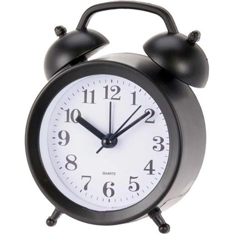 SEGNALE reloj alarma 9,5x4x8 cm , Reloj alarma 9,5 x 4 x 8 cm, un despertador de estilo retro que combina diseño clásico y funcionalidad moderna, ideal para mesitas de noche, escri