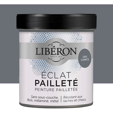 Peinture meuble Eclat Pailleté LIBERON Gris comète 0,5 L (1/3)
