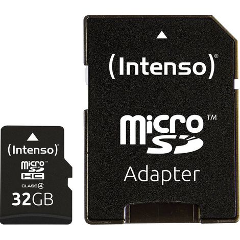 Carte MicroSDHC INTENSO, 32 Go, CLASSE 4, (1/4)