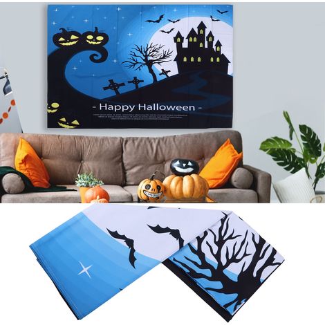 Tapisserie murale décorative pour fête, série Halloween, tapis à faire soi-même, 230 x 180 cm (1/5)