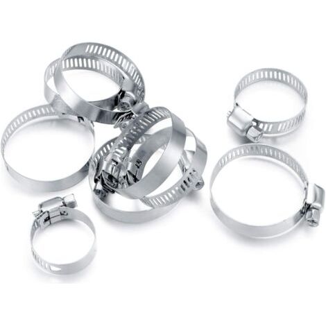 81 piezas/8-38 mm, abrazaderas ajustables para mangueras, abrazaderas de acero inoxidable para mangueras de automóviles y piscinas. (1/3)
