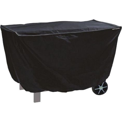 Housse pour barbecue/plancha - Rectangulaire - Déperlante et imperméable - Dimensions: L.125xl.60xH.80cm (moyenne) - Noir (1/4)