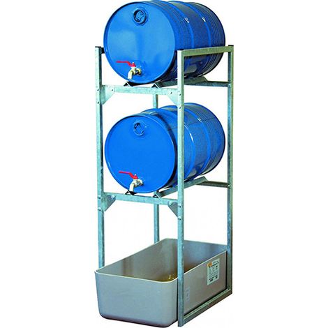 Regale aus Stahl für 2 Fässer à 60 L - 245005