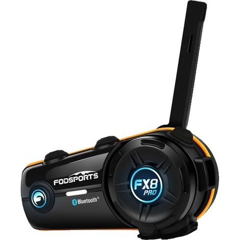 Casques de casque de moto, interphone 8 coureurs, double connectivité Bluetooth, 1 unité (1/2)