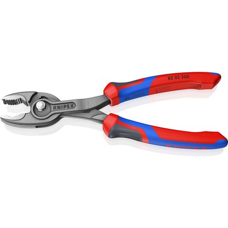 KNIPEX 82 02 200 TwinGrip® Pinza con capacità di presa frontale e laterale con manici comfort bonderizzata grigia 200 mm (1/9)