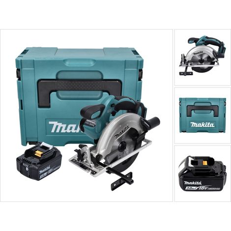 Sierra circular sin cable Makita DSS 611 F1J 18 V 165 mm + 1x batería 3,0 Ah + maletín Makpac - sin cargador (1/5)