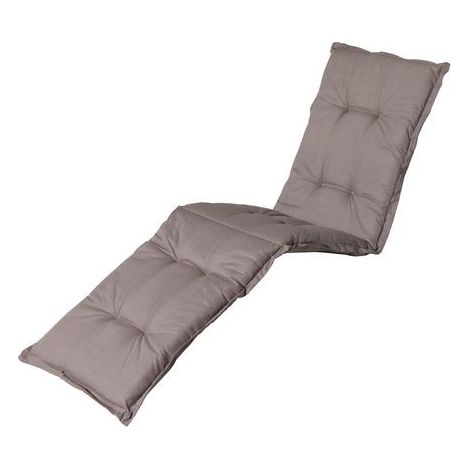 Coussin pour chaise longue PANAMA 65 x 200 cm - MADISON Série Classique - Taupe