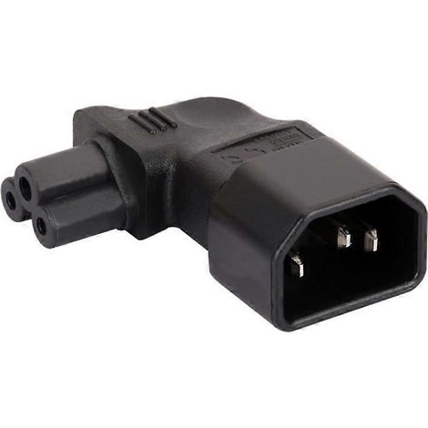 Adaptateur secteur avec fiche de conversion tripolaire IEC320 C14 vers IEC320 C13/C7/C5 (1/5)