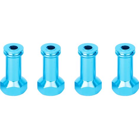 Sechskant-Nabenverlängerungsadapter aus Metall für RC-Modellautos (hellblau) (1/5)