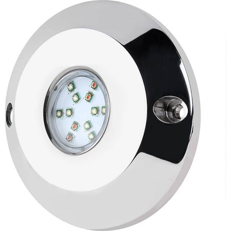 Faro LED sommerso RGB per imbarcazioni 12V - 60W - Incassato