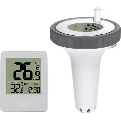 Thermomètre à Eau Thermomètre De Piscine Sans Fil, Étanche IPX7, Flottant, For Piscines, Baignoires For Bébés, Aquariums, Bassins À Poissons(TYPE 2) (1/4)
