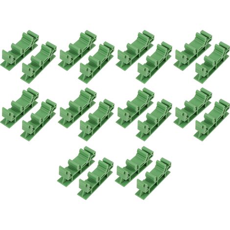 Lot de 10 supports de montage pour rail DIN C45 de 35 mm pour circuits imprimés. (1/5)