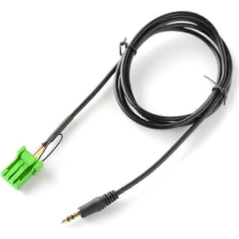 Adaptateur d'entrée audio pour voiture pour modèles Jazz 2002-2006, prise jack 3,5 mm, connecteur à 6 broches. (1/4)