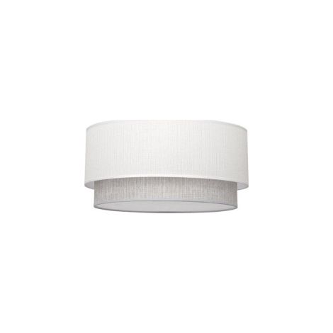 lampenschirm stehleuchte kenia e27 weiss/grau 40dx38dx22h
