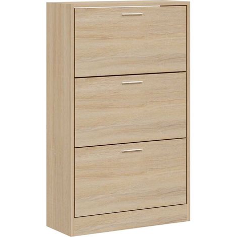 Maison Exclusive - Zapatero madera contrachapada roble Sonoma 63x