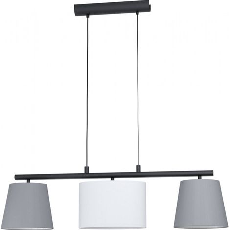 Suspensión Almeida 3Xe14 Surtido Pantallas Tela Multicolor L86 Cm Eglo