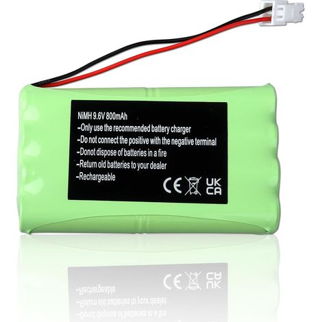 2400720 Batterie Compatible avec M3 HR15/51, Moteur de Portail et de Porte de Garage, Compatible avec Les Moteurs Freevia, GDK, SGA et SGS, Elixo 500 3S IO/GDK 3000, 800mAh 9,6V (1/5)