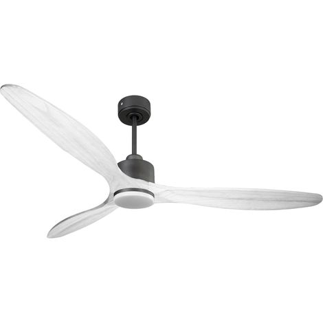Ventilatore da soffitto Reversibile Termostato Dimmabile Wifi Motore CC Tetti inclinati Telecomando Luce a tre toni Hypersilence Memoria Shopify Vendible (AUTOMATICO) PURLINE SalD166C03LED65267