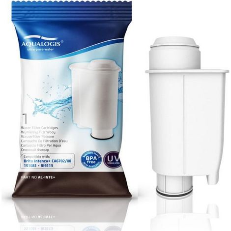 Filtre pour machine à espresso - Aqualogis AL-Inte+ - Capacité 50 L - Durée de vie 2 mois - Pour machines automatiques compatibles Brita Intenza+ CA6702/00 - 1 unité (1/4)