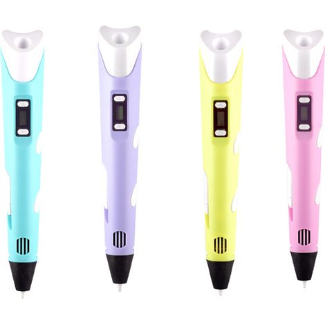 Kit de stylo imprimante 3D pour enfants + 50 mètres de fil PLA - Sûr et amusant - Matériau écologique (1/4)