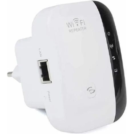 Extenseur Wifi - Amplificateur Wifi 2.4 GHz - Répéteur Sans Fil pour Maison Bureau Hôtel - Compatible Norme WiFi-N - Antennes Intégrées - RJ45 et WPS - 1 Pièce (1/5)