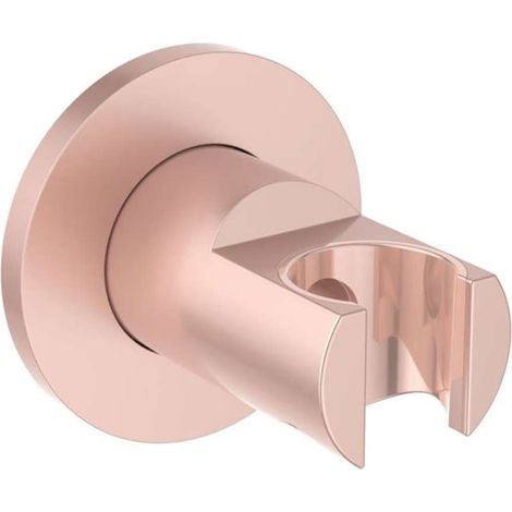 Ideal Standard - Multi Suite, Supporto tondo a parete per doccetta, Rosé
