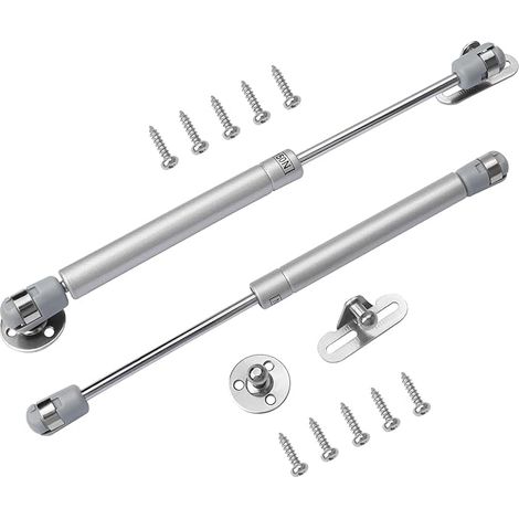 Gas Springs Screws Hinges Kitchen Cabinet Toy Cabinet Lid Hinges Silver (1/5)