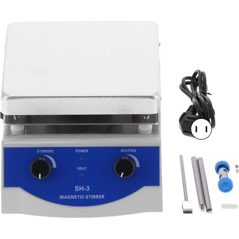 Agitateur Magnétique de Laboratoire SH-3, 3000ml, avec Chauffage à Température Constante, Machine Physique, Prise Américaine 110V (1/5)