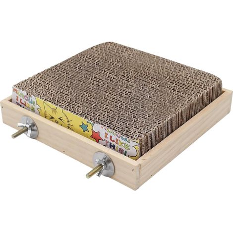 Perchoir pour Oiseaux - Jouet à Mâcher en Carton pour Perroquets - Perchoir (1/5)