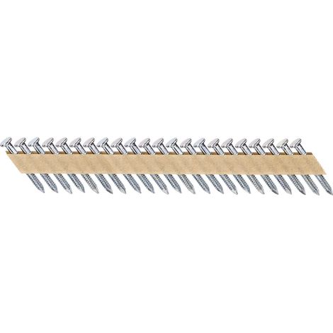Clou d'ancrage DEWALT DNM 40 mm 33 degrés tige annulaire Galvanisé 2000 pièces
