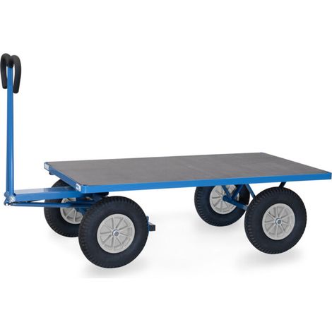 fetra Chariot à plateaux 6405P bleu, revêtement en poudre