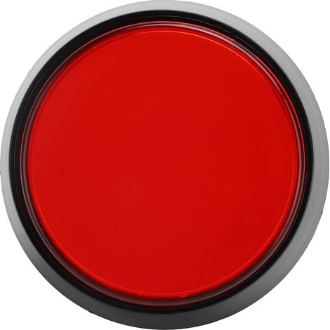 Bouton rond plat lumineux 60mm avec interrupteur 3 pieds pour grue de jeu et console (1/5)