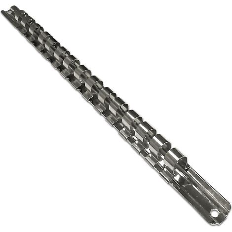 BGS Aufsteckschiene mit 15 Clips 12,5 mm
