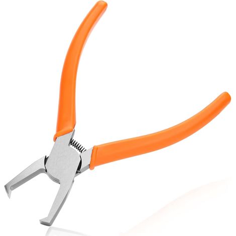 Pince coupante transversale SMT/SMD - Pince coupante latérale - Lame de 90 degrés - Coupe-angle avant avec bec plat extra long - Bord de coupe de 0,99 cm pour les endroits restreints (1/5)