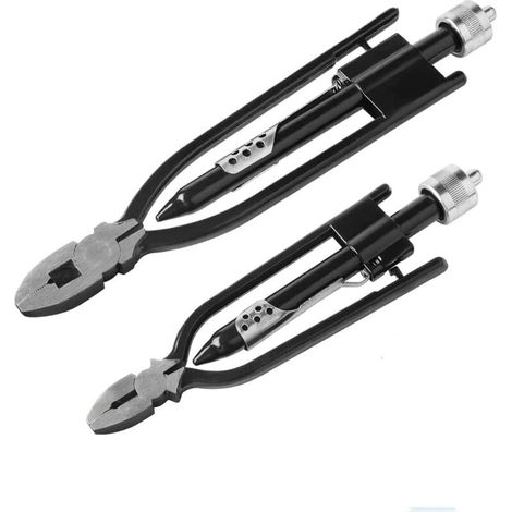 Lot de 2 pinces torsadées pour fil de sécurité aéronautique, pinces torsadées 9" 6" Racing Lock Forged Car Aircraft-LIAIKI (1/5)