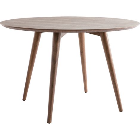 Design-Esstisch rund Nussbaum D120 LIVIA (1/4)