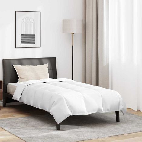 Set di Piumoni con cuscino 2 pcs Bianco 155 x 220 cm Piume 555645 (1/5)