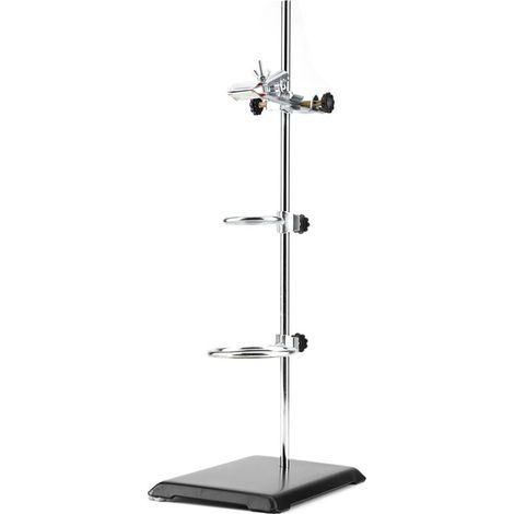 Support de laboratoire universel en acier inoxydable – Plateforme stable avec pince ajustable pour flacons et instruments (1/5)