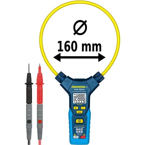 Pinza amperimétrica digital flexible pan 3000a+