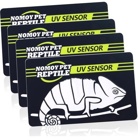 4-Piece UVB Tester Card, Reusable 500 Times, 10S Fast Detection, For Reptile Fluorescent Bulbs (1/5)