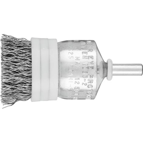 PFERD TOOLS Pinselbürste mit Stützring ungezopft PBUR Ø25 mm Schaft-Ø6 mm Stahl-Draht-Ø0,35 10 Stk (1/5)