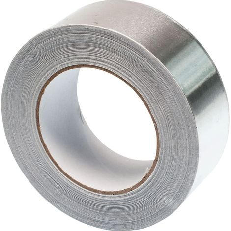 Nastro adesivo in alluminio argentato, 3 cm x 10 m, ignifugo, resistente alle alte temperature, impermeabile, sigillante autoadesivo ignifugo. (1/5)