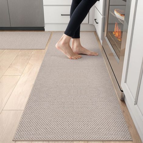 2 Pièces Tapis Cuisine, Antidérapant Caoutchouc, Absorbant Eau Huile, Sol Protection, Cuisine Salle De Bain
