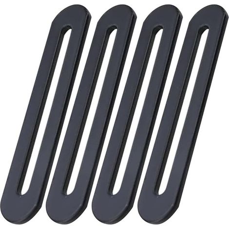 155 x 19 mm Befestigungswinkel, schwarze Edelstahl-Befestigungswinkel, Montagewinkel für Reparatur, Verbindung und Befestigung (1/4)
