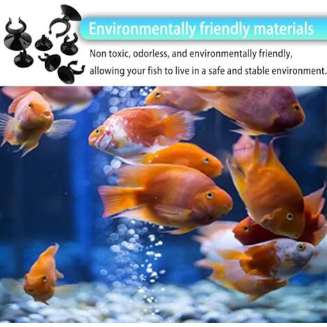 Lot de 25 ventouses d'aquarium - Support de tuyau chauffant - Support pour tuyau d'air Airline - Pompe - Accessoires d'aquarium (1/5)