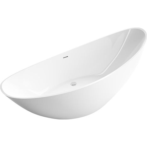 Badewanne freistehend Bernstein VICE 2.0 Acryl Weiß glänzend 183,5x78,5x76,9cm (1/5)