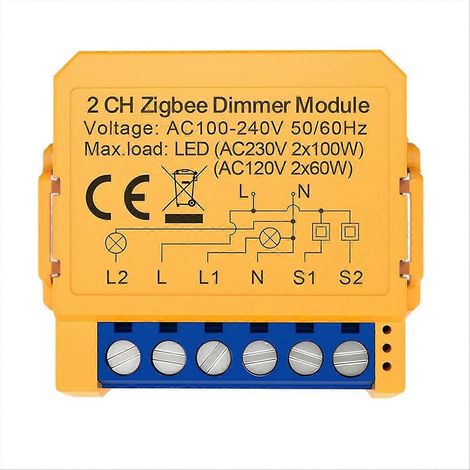 Tuya ZigBee Dimmermodul für das vernetzte Zuhause: kompatibel mit bidirektionaler Steuerung und Sprachsteuerung über eine App. (1/5)