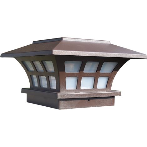 Lampe Solaire Pour Pilier Extérieur - Éclairage LED Chaud ou Froid - IP65 - Convient Pour Poteaux 10 x 10 cm - 1 Pièce (1/5)