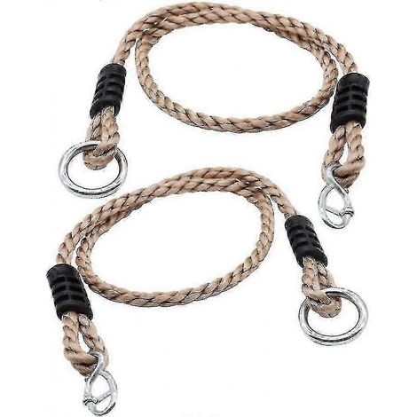 Lot de 2 sangles de suspension réglables pour balançoire, rallonge de hamac robuste, résistante aux intempéries, idéale pour balançoire d'arbre, jardin, véranda, camping, 97 x 1 x 4,9 cm (1/5)